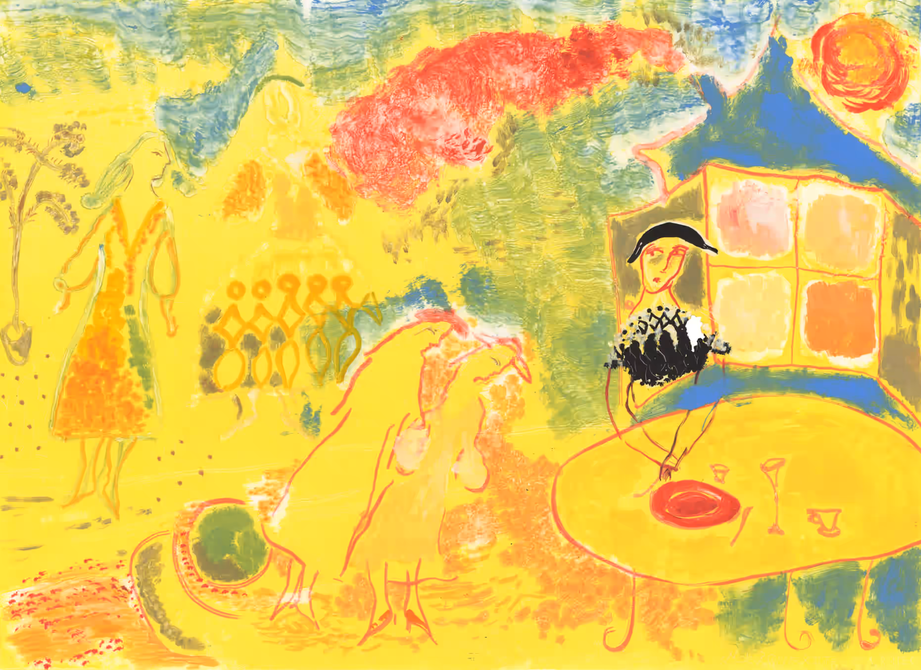 La table Jaune